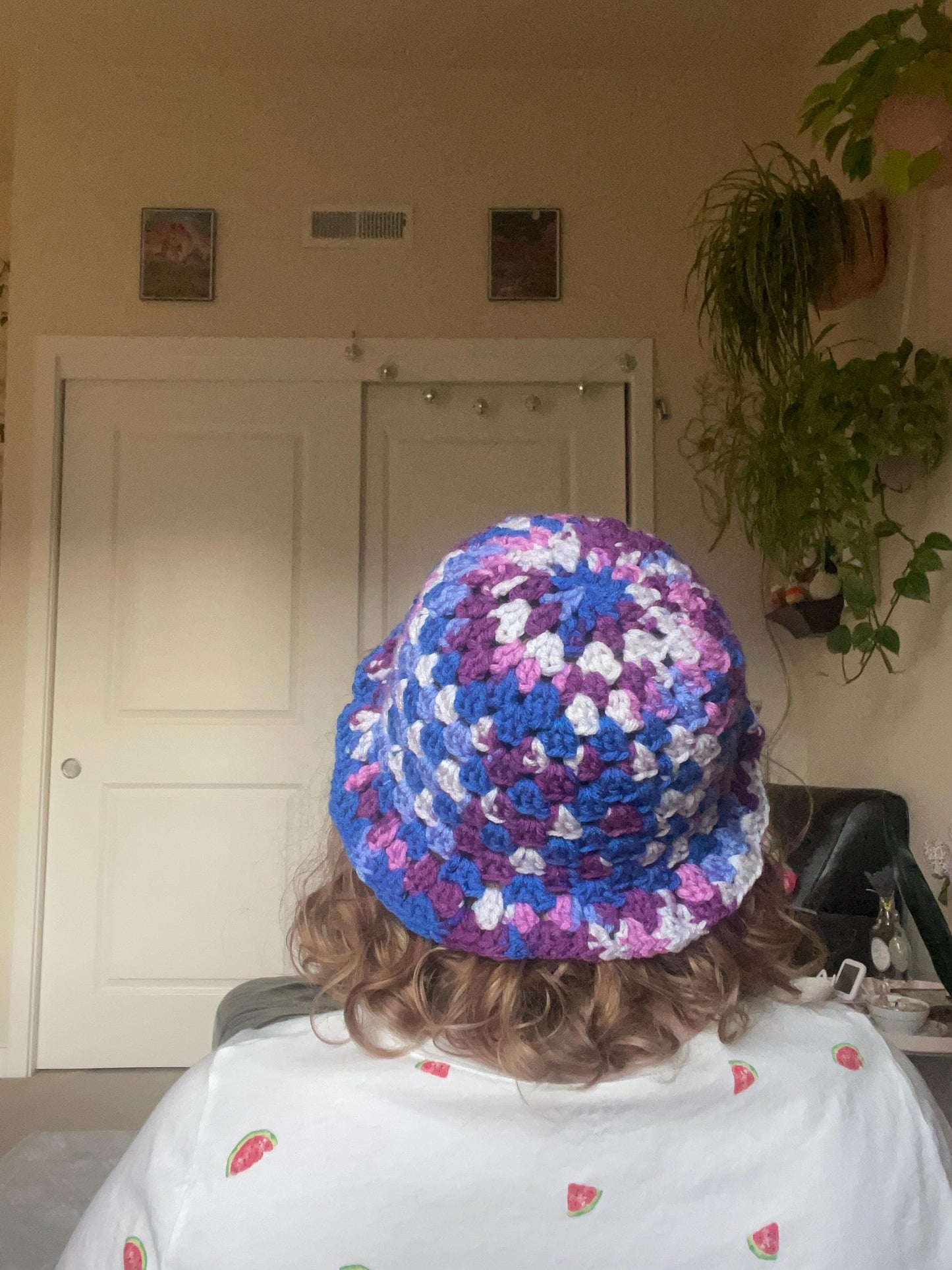 Custom: Granny Stitch Crochet Bucket Hat