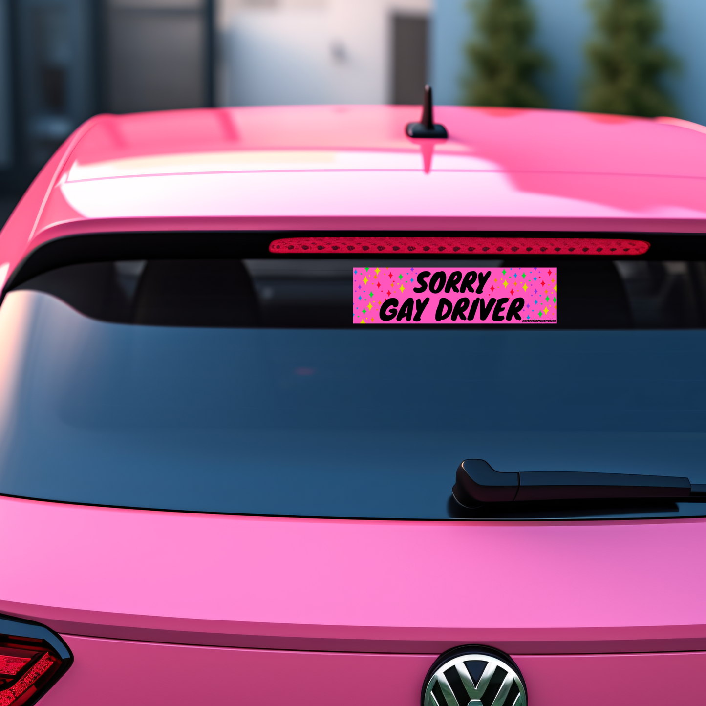 Sorry Gay Driver Bumper Sticker