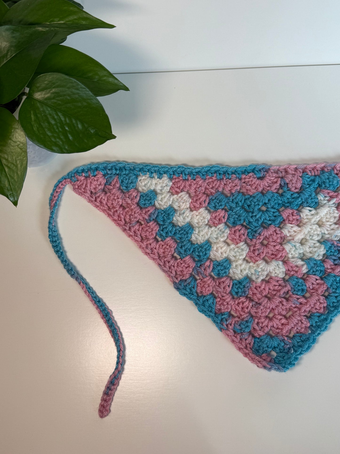 Custom: Pride Granny Stitch Crochet Hair Bandana