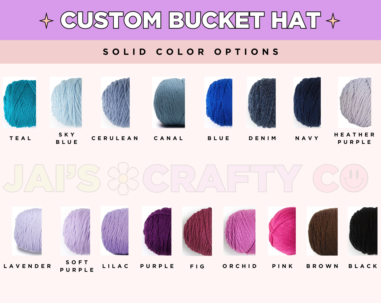Custom: Granny Stitch Crochet Bucket Hat