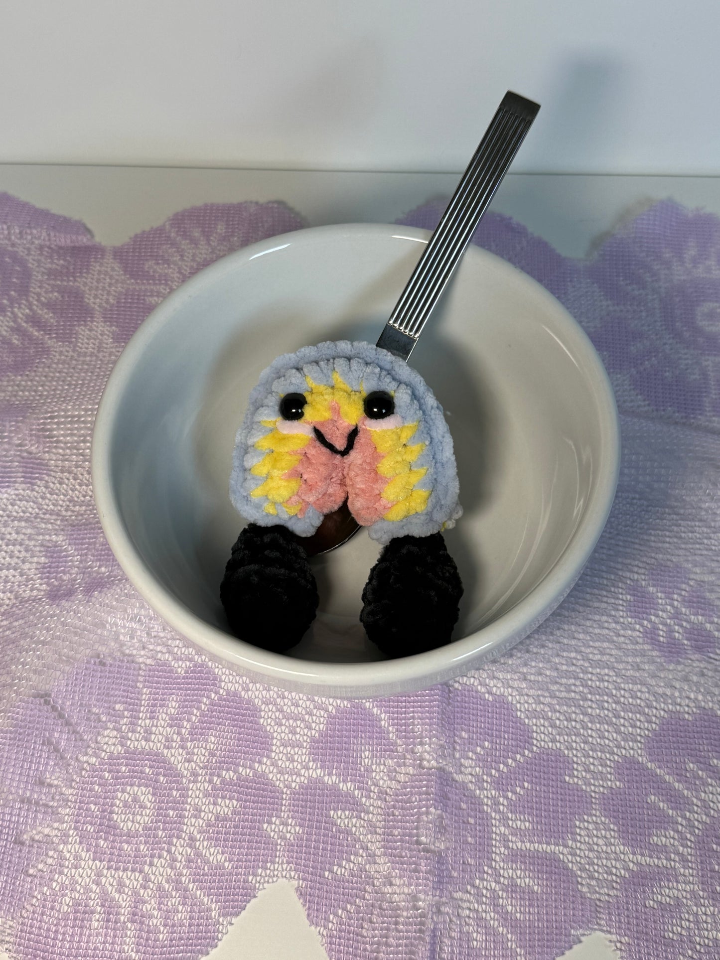 Marshmallow Cereal Charm Crochet Plush