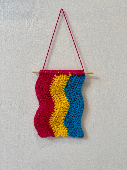 Pride Flag Crochet Tapestry