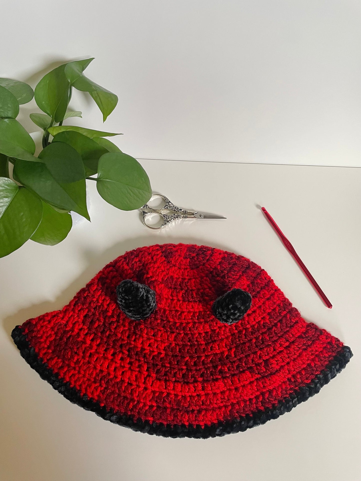 Devil Crochet Bucket Hat