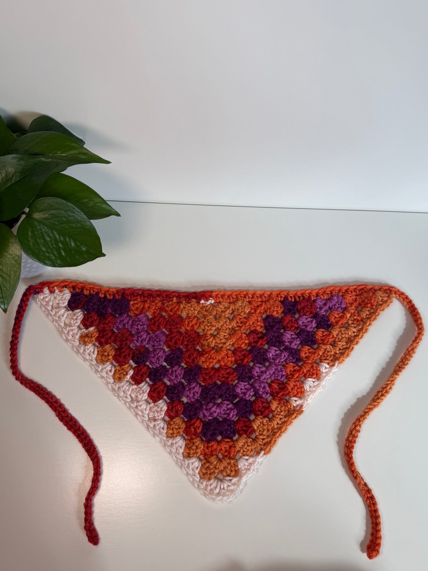 Custom: Pride Granny Stitch Crochet Hair Bandana