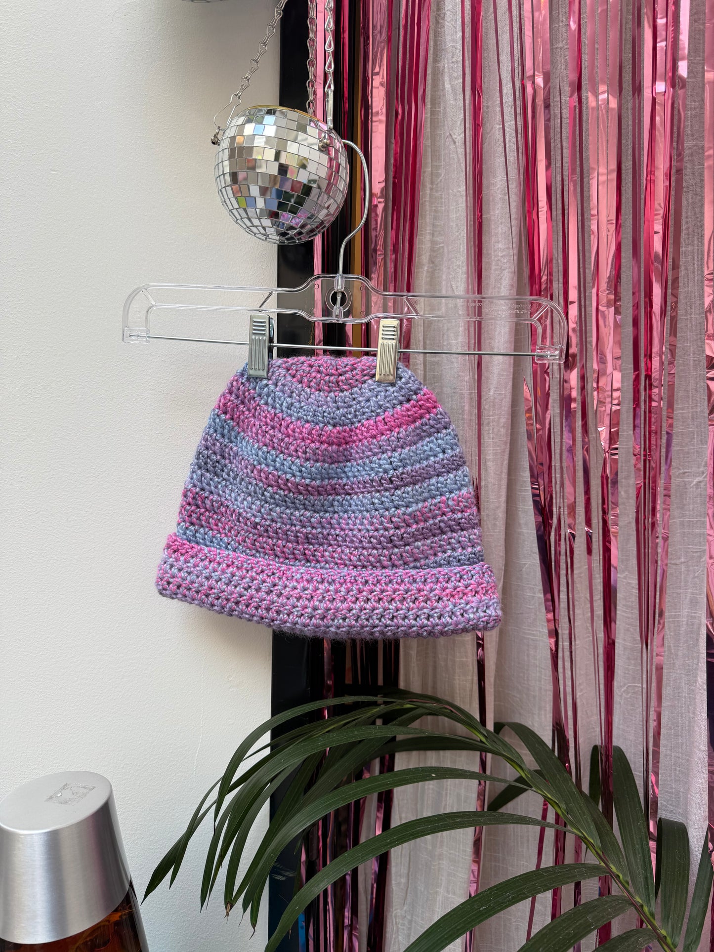 Jubilee Crochet Beanie- Cotton Candy