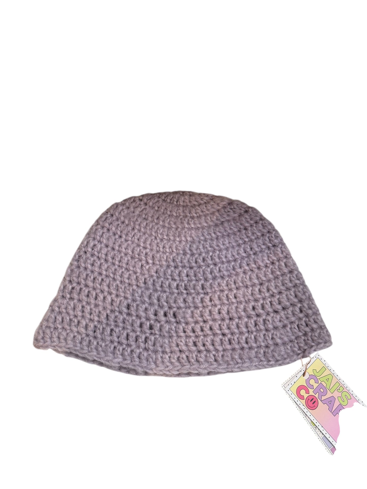 Fuzzy Lilac Crochet Bucket Hat