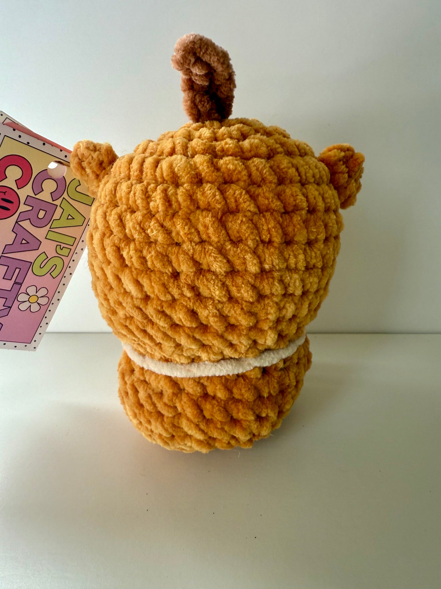 Pumpkin Bear Crochet Plush