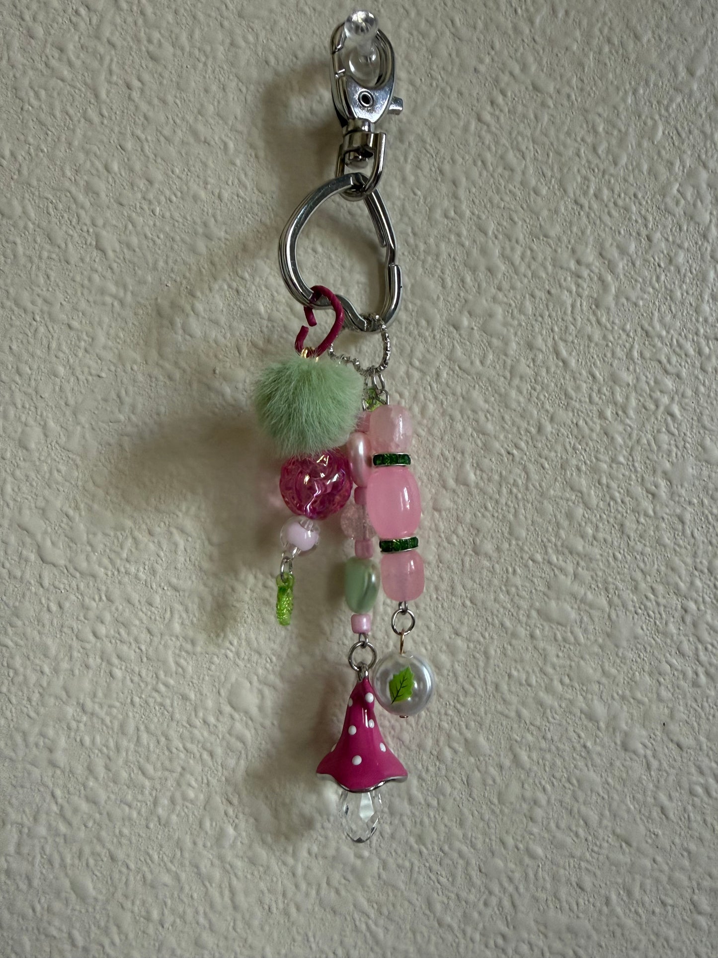 Glass Gnome Keychain