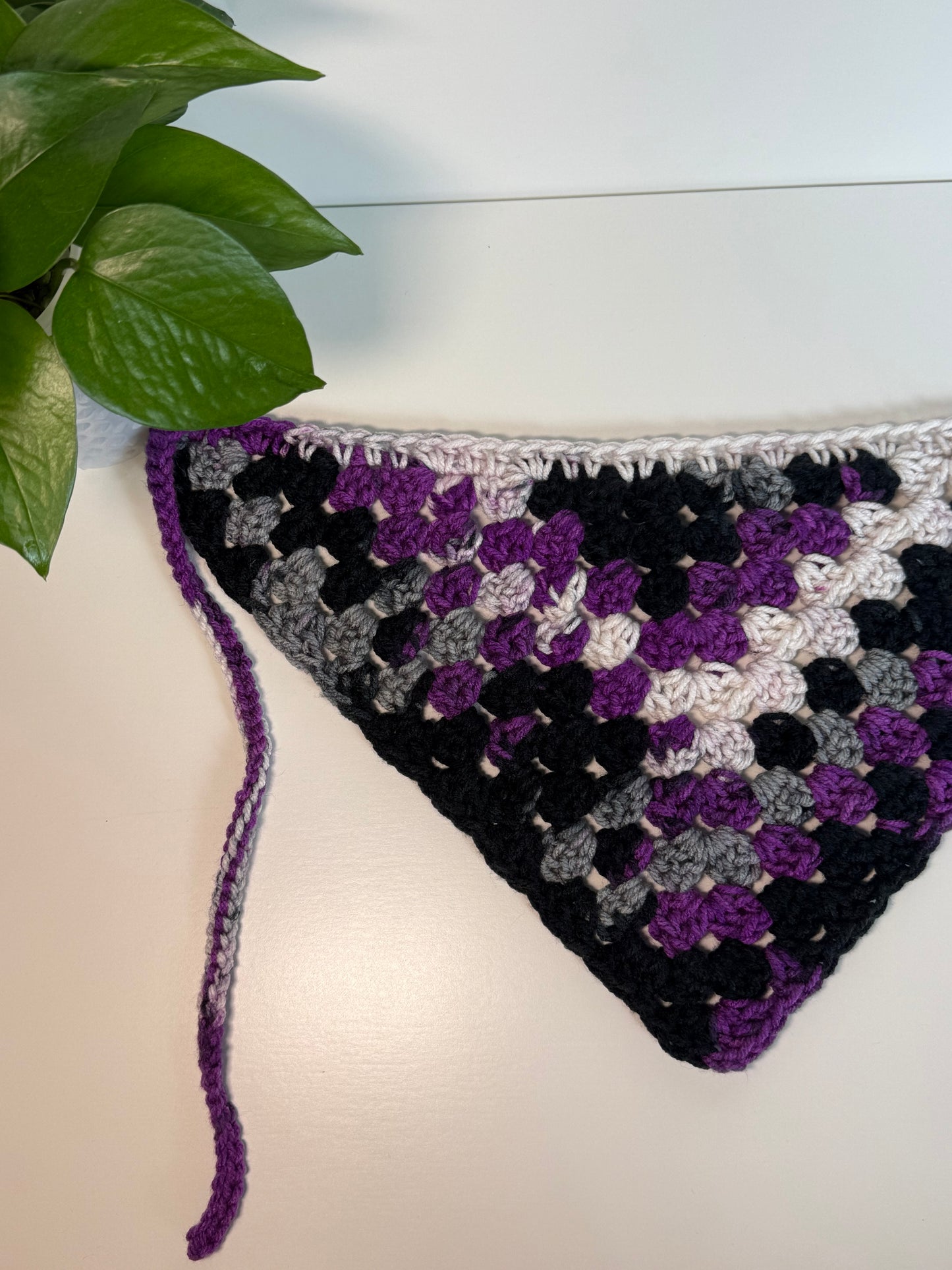 Custom: Pride Granny Stitch Crochet Hair Bandana