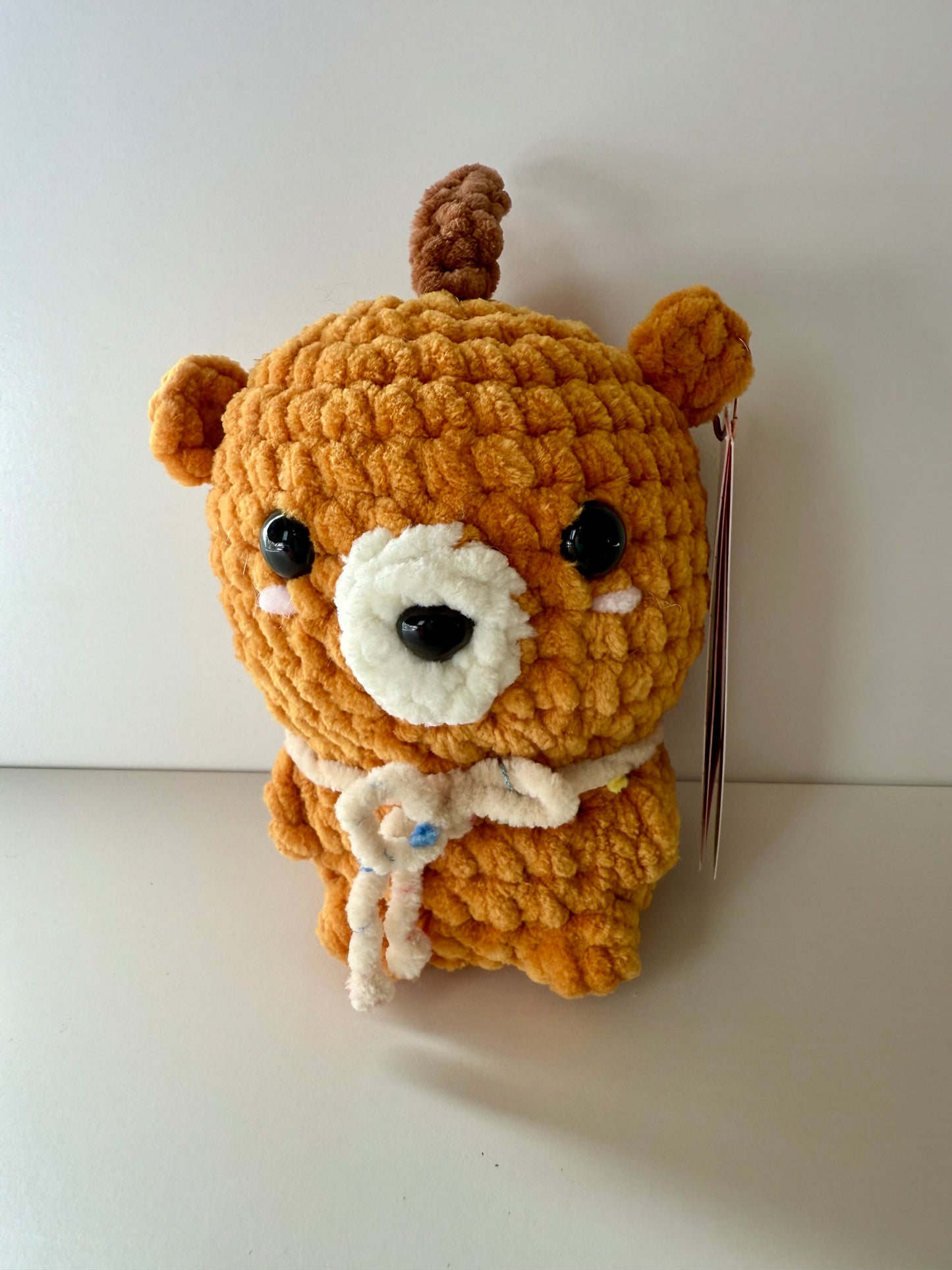 Pumpkin Bear Crochet Plush