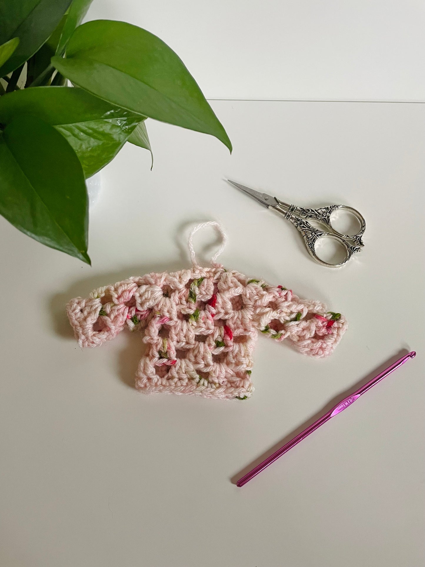 Mini Sweater Crochet Ornament
