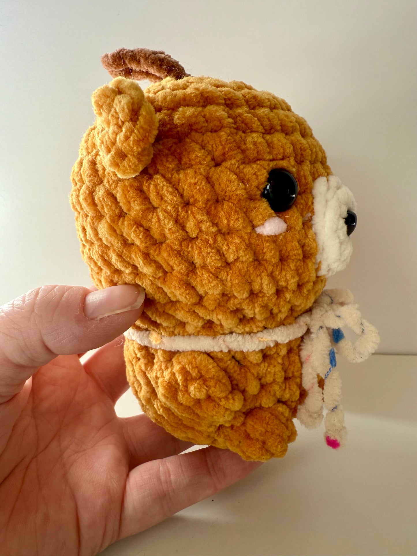 Pumpkin Bear Crochet Plush