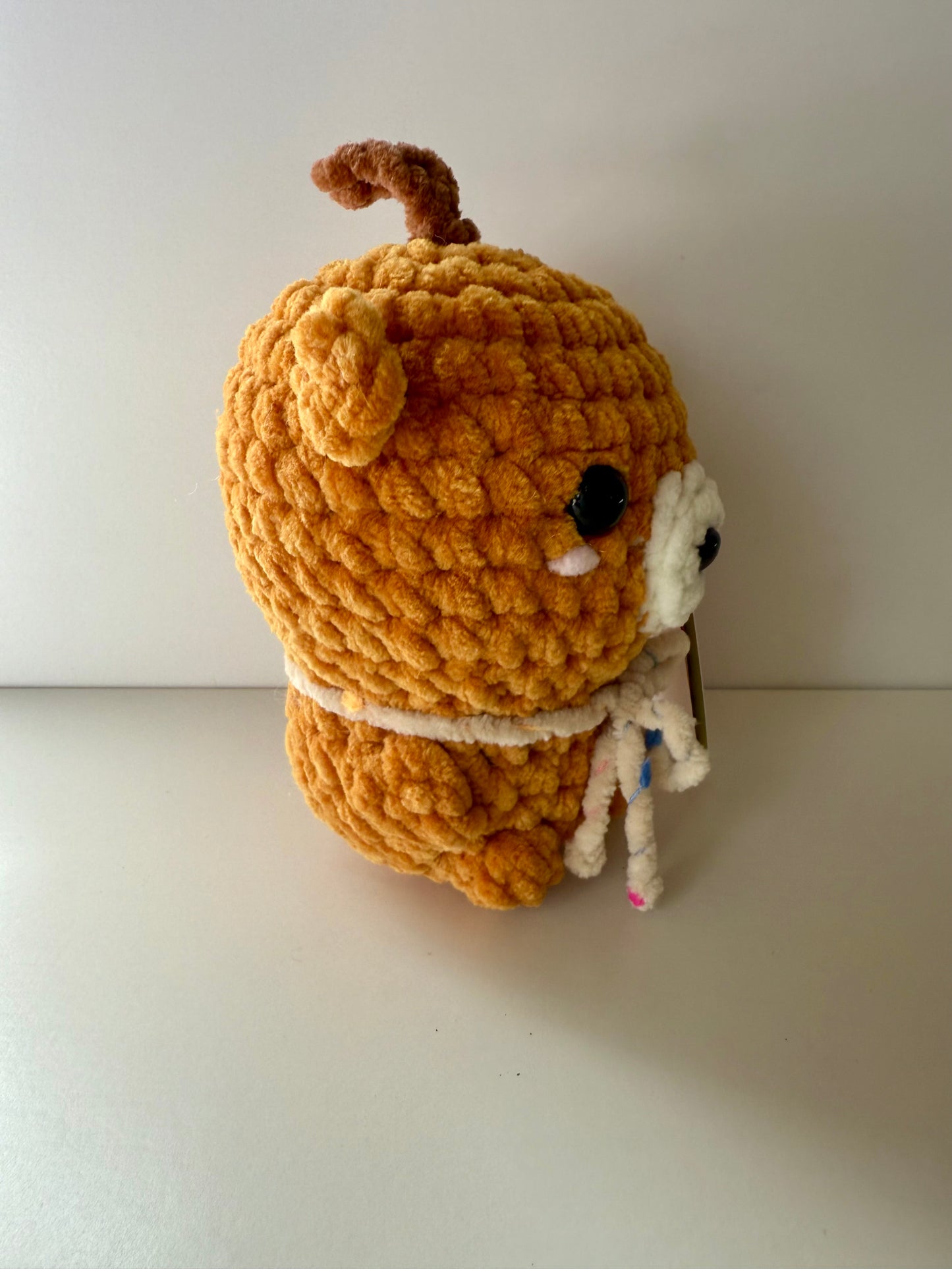 Pumpkin Bear Crochet Plush