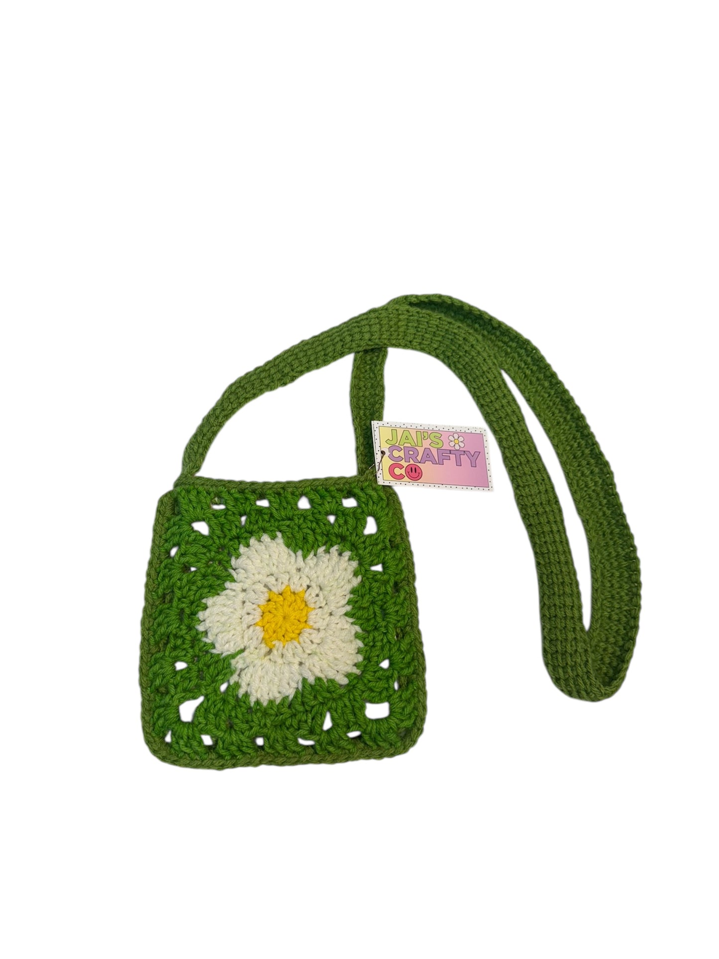 Daisy Crochet Crossbody Bag