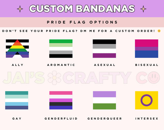 Custom: Pride Flag Crochet Hair Bandana