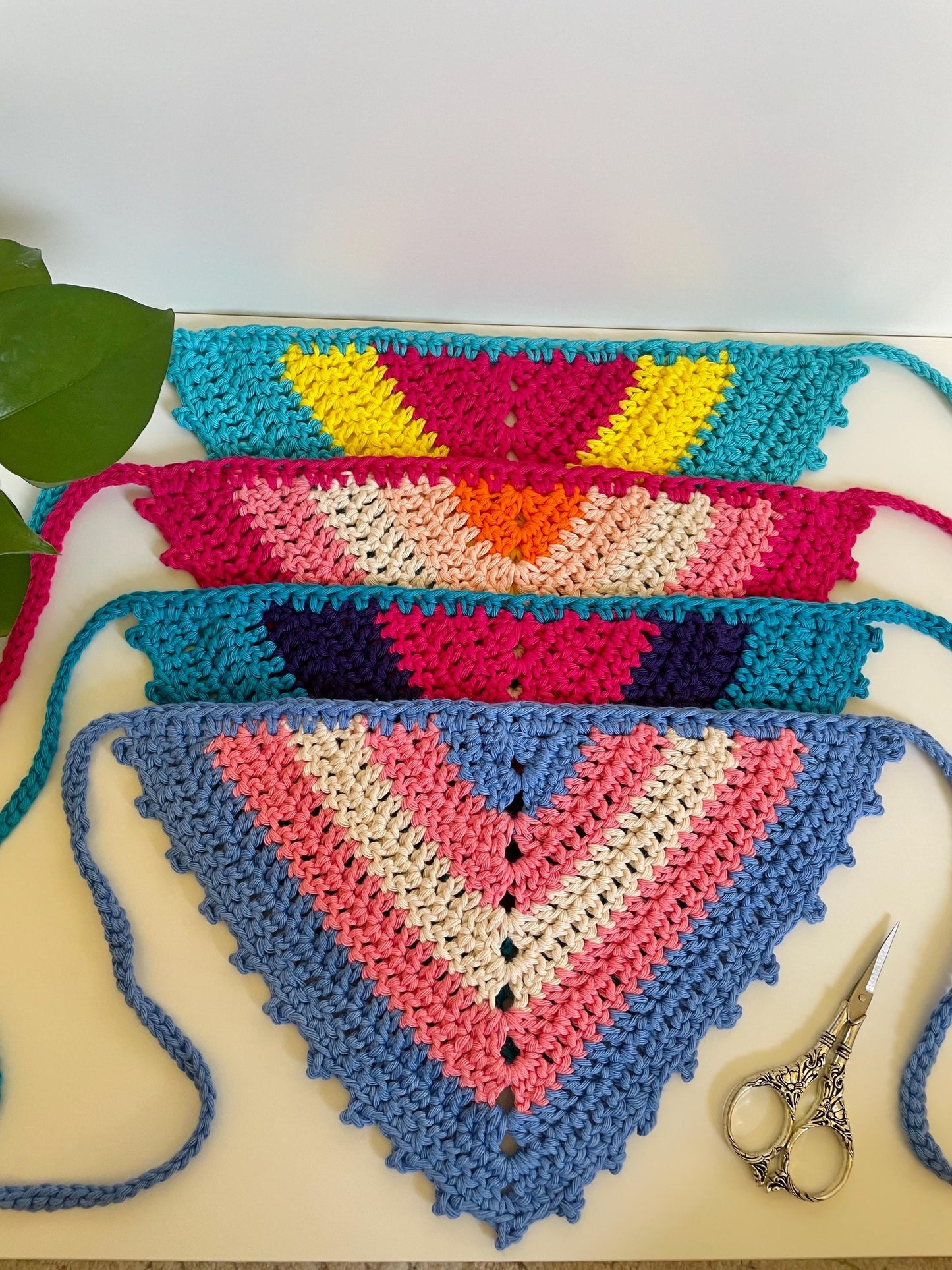 Custom: Pride Flag Crochet Hair Bandana
