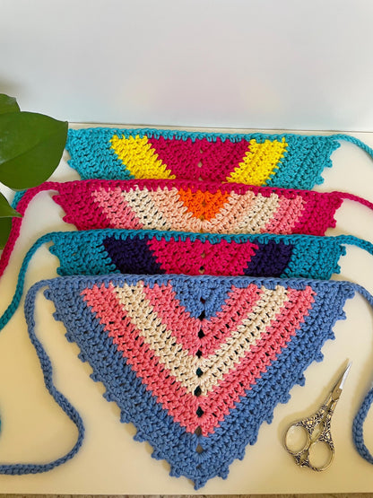 Custom: Pride Flag Crochet Hair Bandana