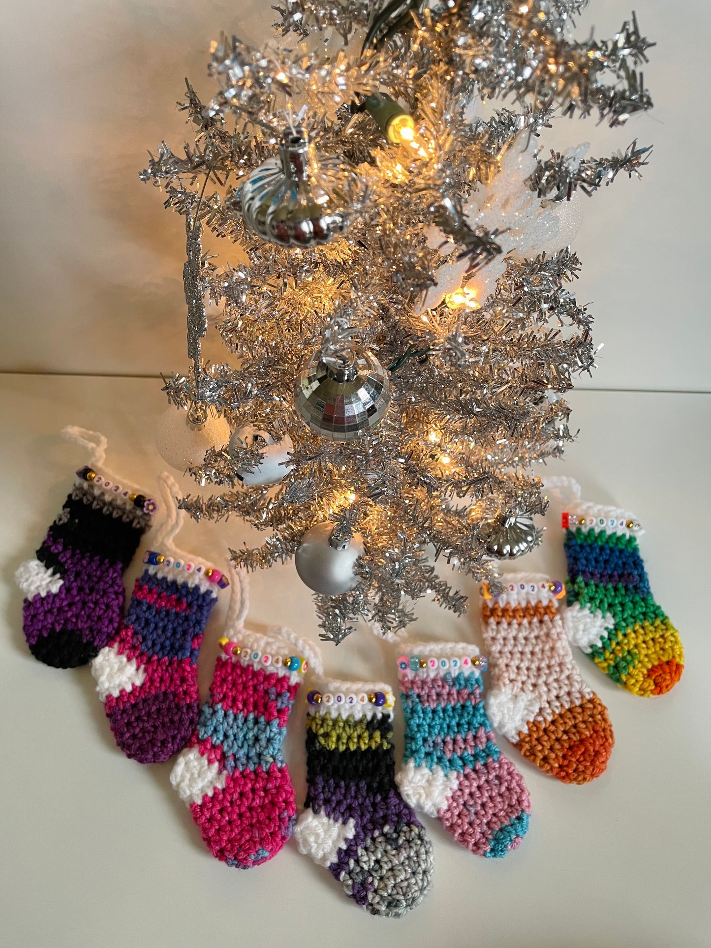 Pride Mini Stocking Crochet Ornament