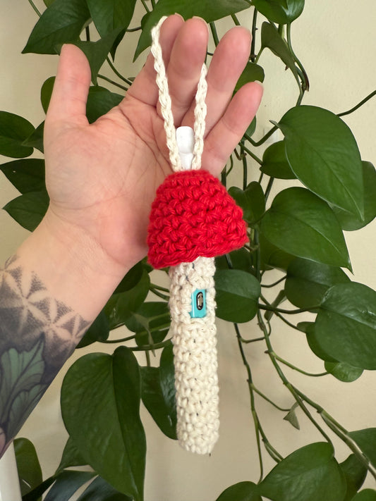 Custom Mushroom Crochet Pen Holder