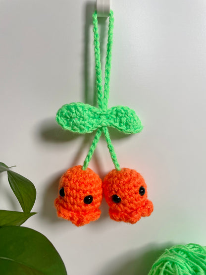 Ghostie Crochet Car Hanger, Bag Charm