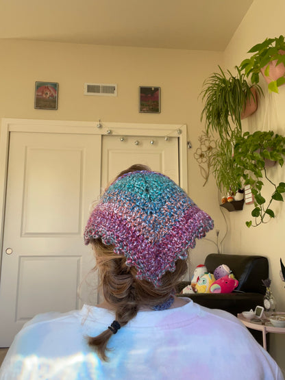 Gather Crochet Hair Bandana