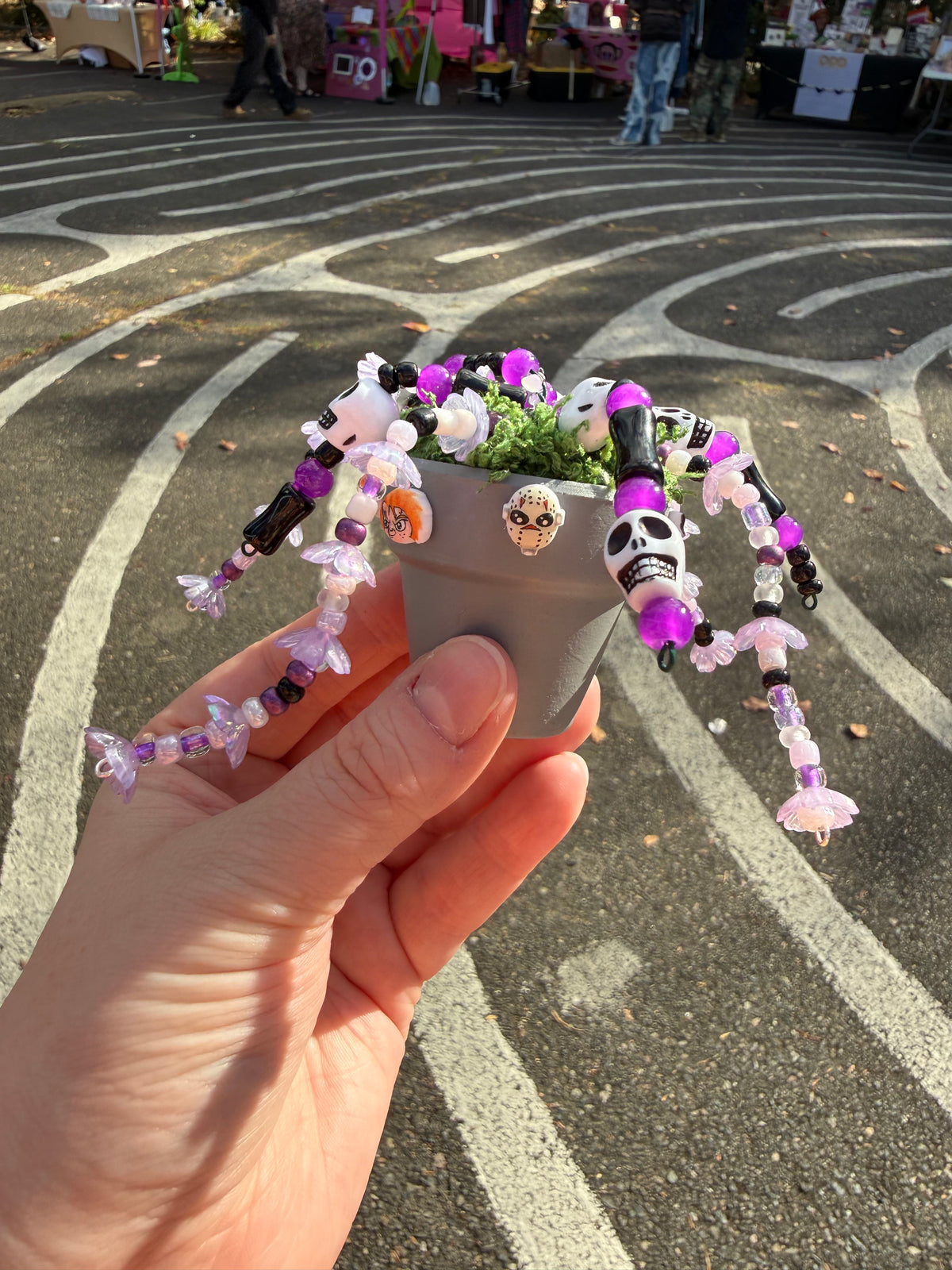 Halloween Beaded Plant