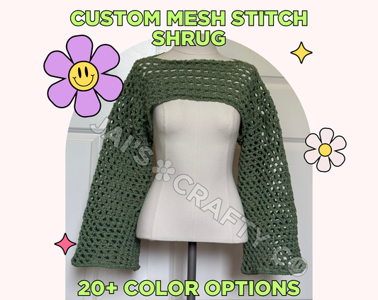 Custom: Mesh Stitch Crochet Shrug