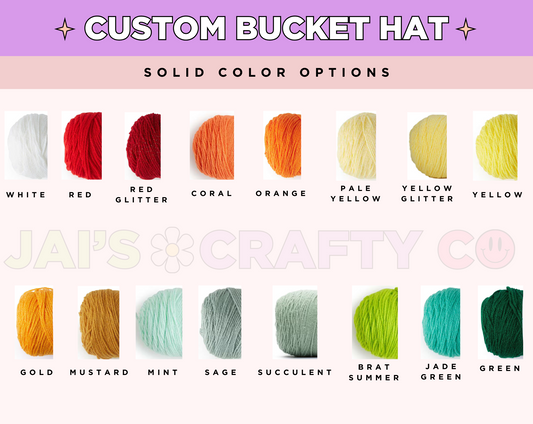 Custom: Granny Stitch Crochet Bucket Hat