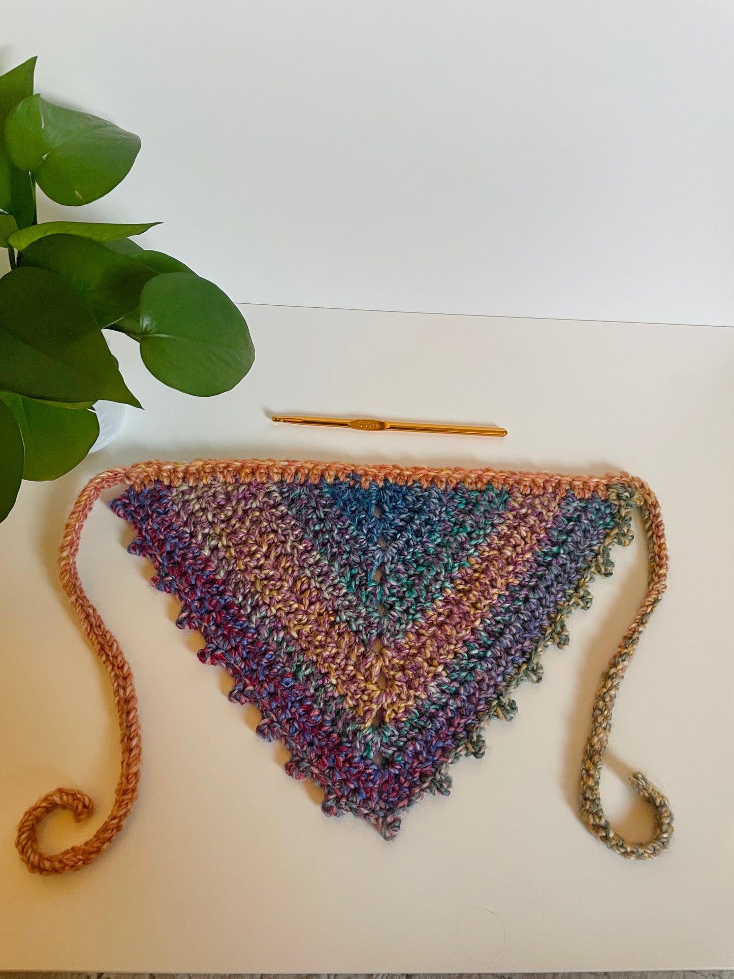 Gather Crochet Hair Bandana