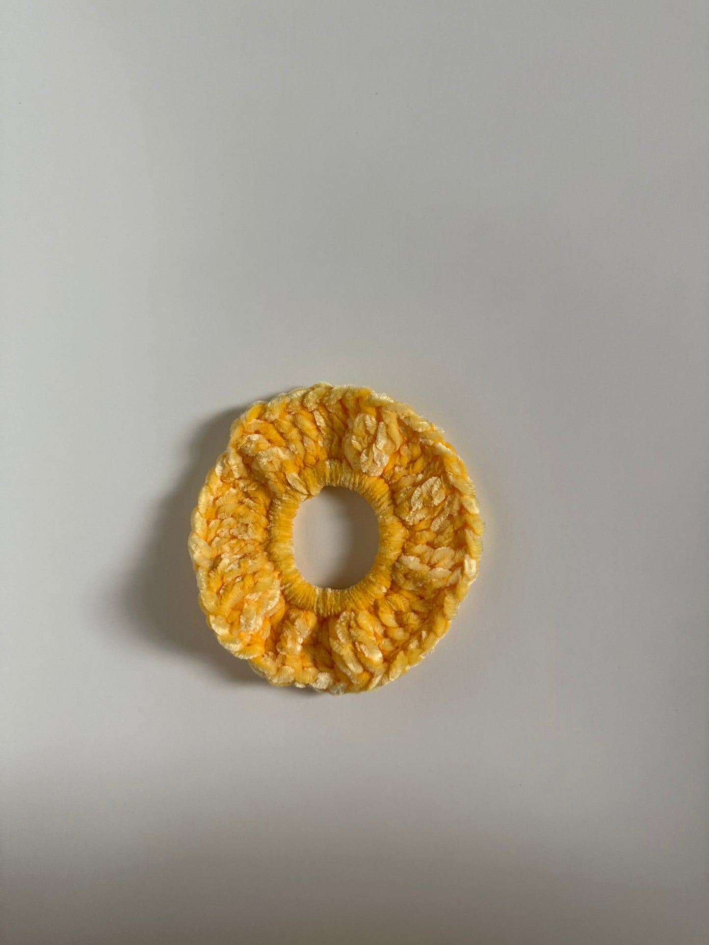 Velvet Crochet Hair Scrunchie