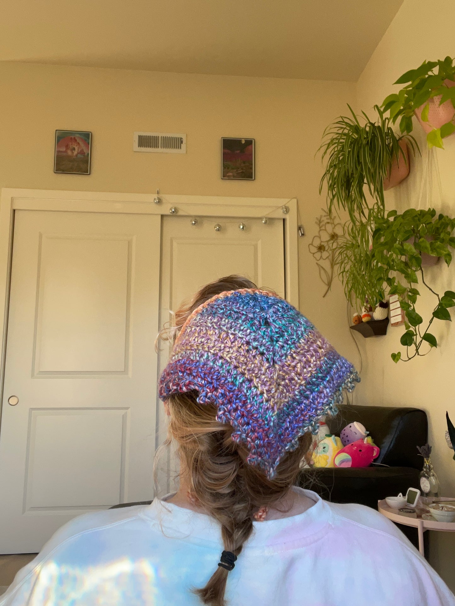 Gather Crochet Hair Bandana