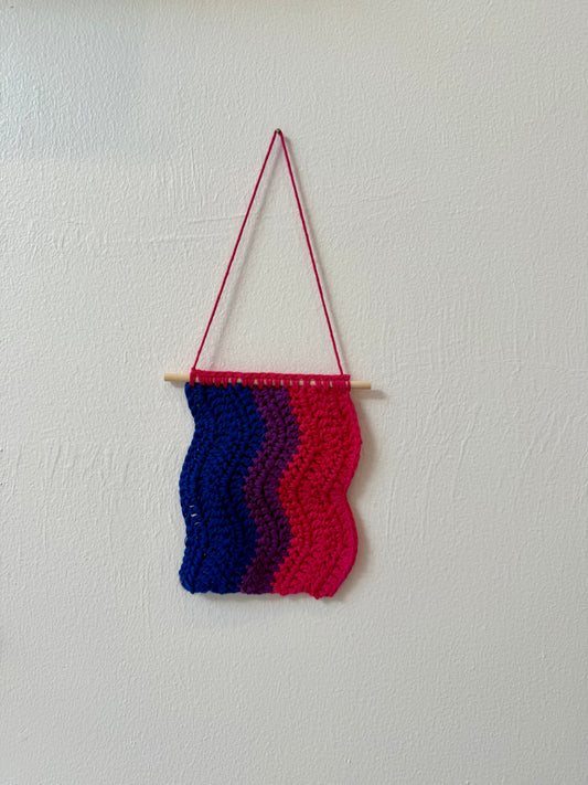 Pride Flag Crochet Tapestry