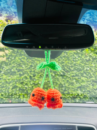 Ghostie Crochet Car Hanger, Bag Charm