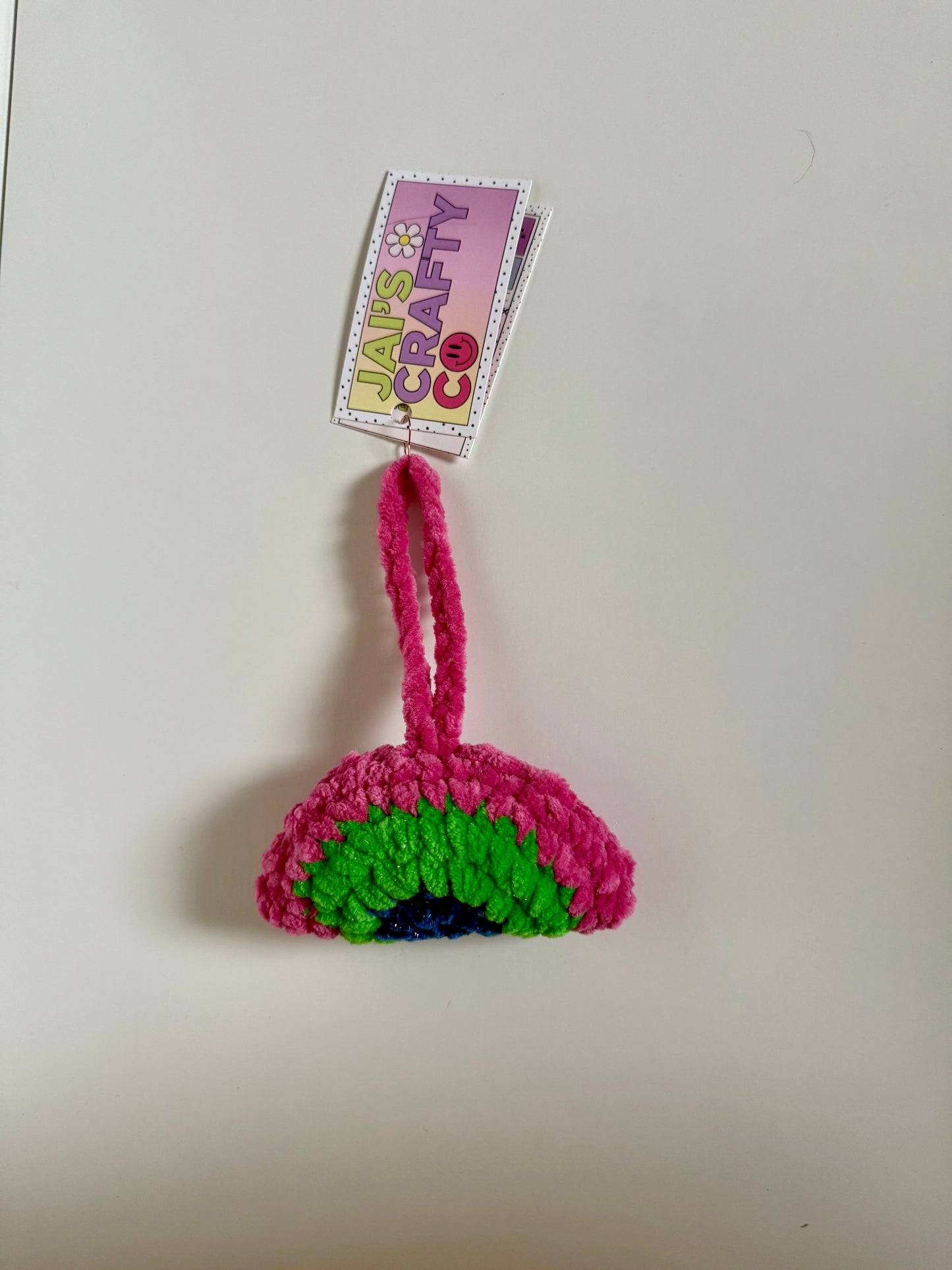 Poly Pride Crochet Bag Charm
