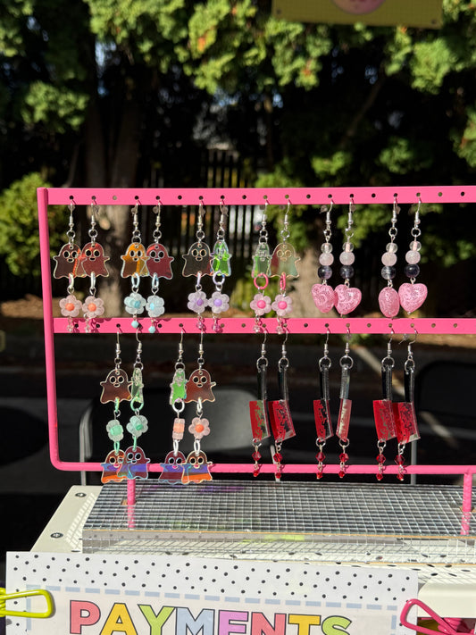 Groovy Ghost Earrings