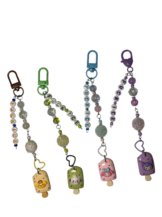 Sanrio Popsicle Fuck Ice Keychain