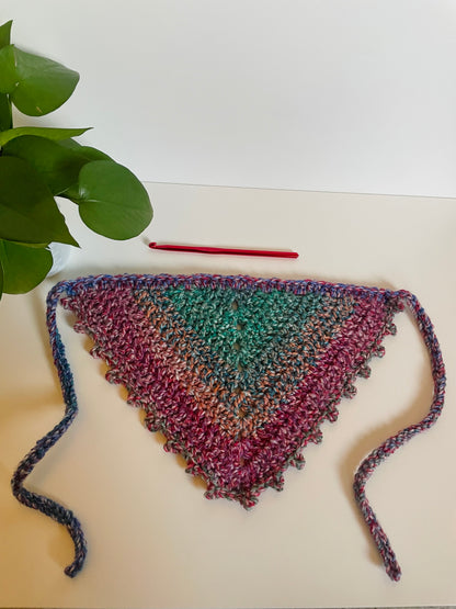 Gather Crochet Hair Bandana