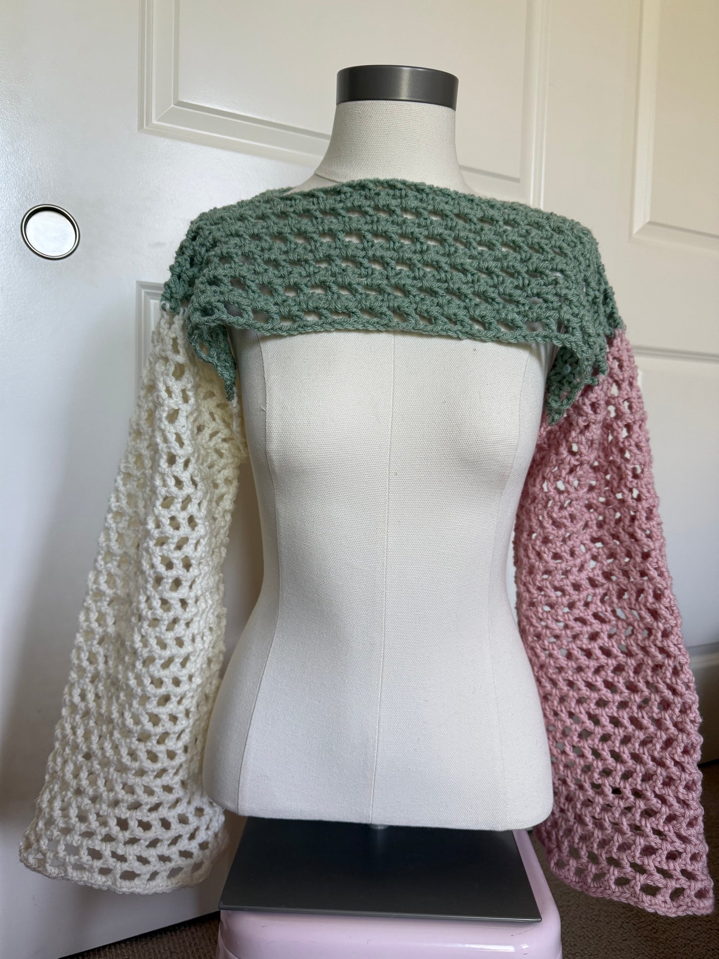 Custom: Mesh Stitch Crochet Shrug