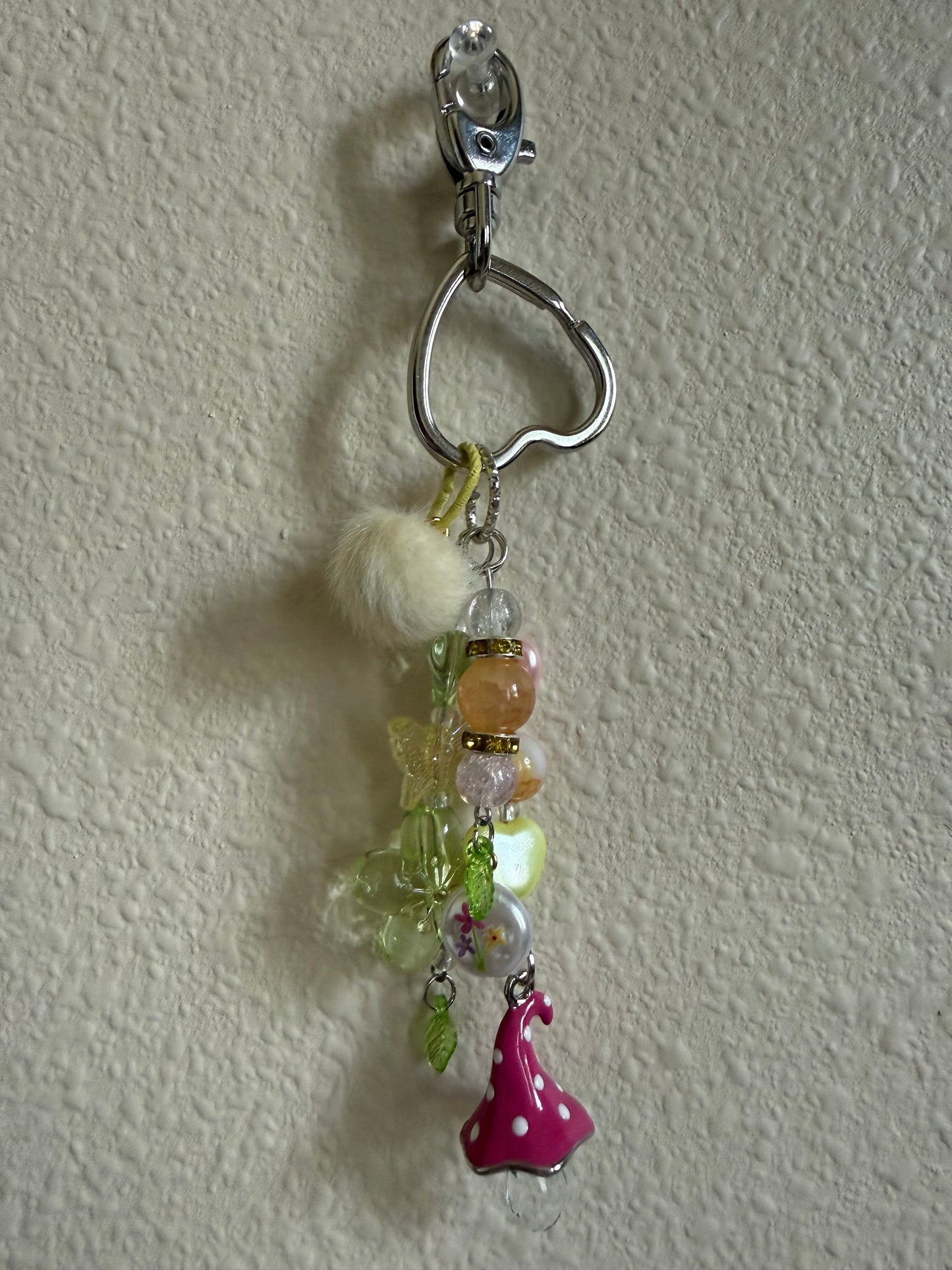 Glass Gnome Keychain