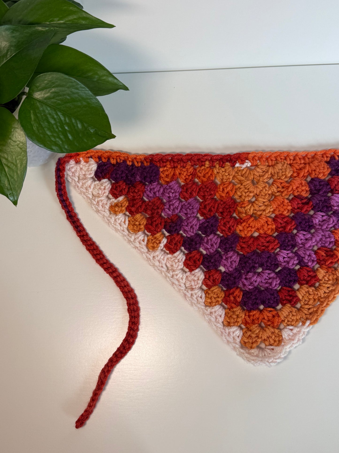 Custom: Pride Granny Stitch Crochet Hair Bandana
