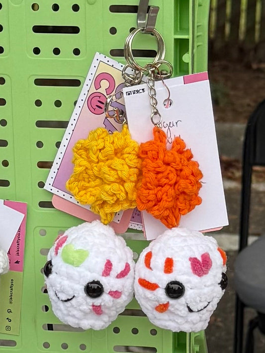 Sugar Skull Crochet Keychain