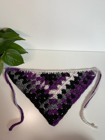 Custom: Pride Granny Stitch Crochet Hair Bandana