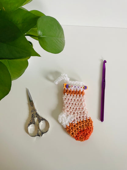 Pride Mini Stocking Crochet Ornament