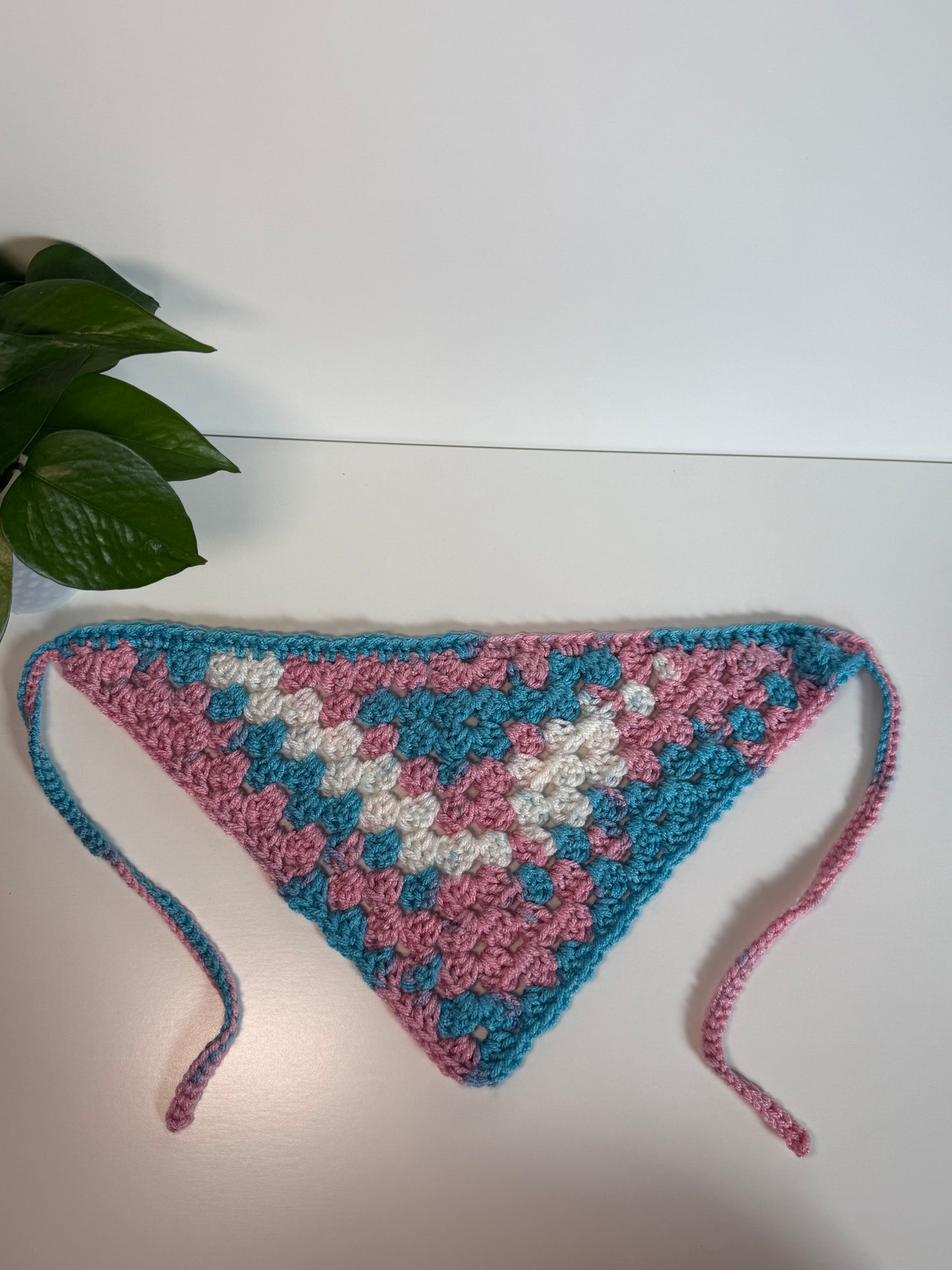 Custom: Pride Granny Stitch Crochet Hair Bandana