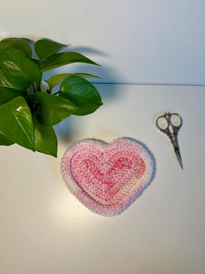 Heart Crochet Trinket Tray