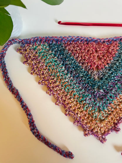 Gather Crochet Hair Bandana