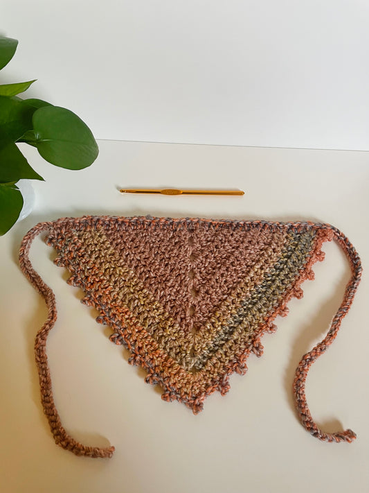 Gather Crochet Hair Bandana