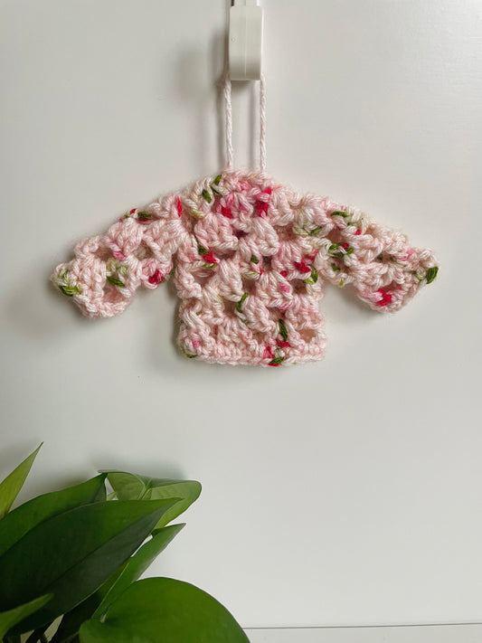 Mini Sweater Crochet Ornament