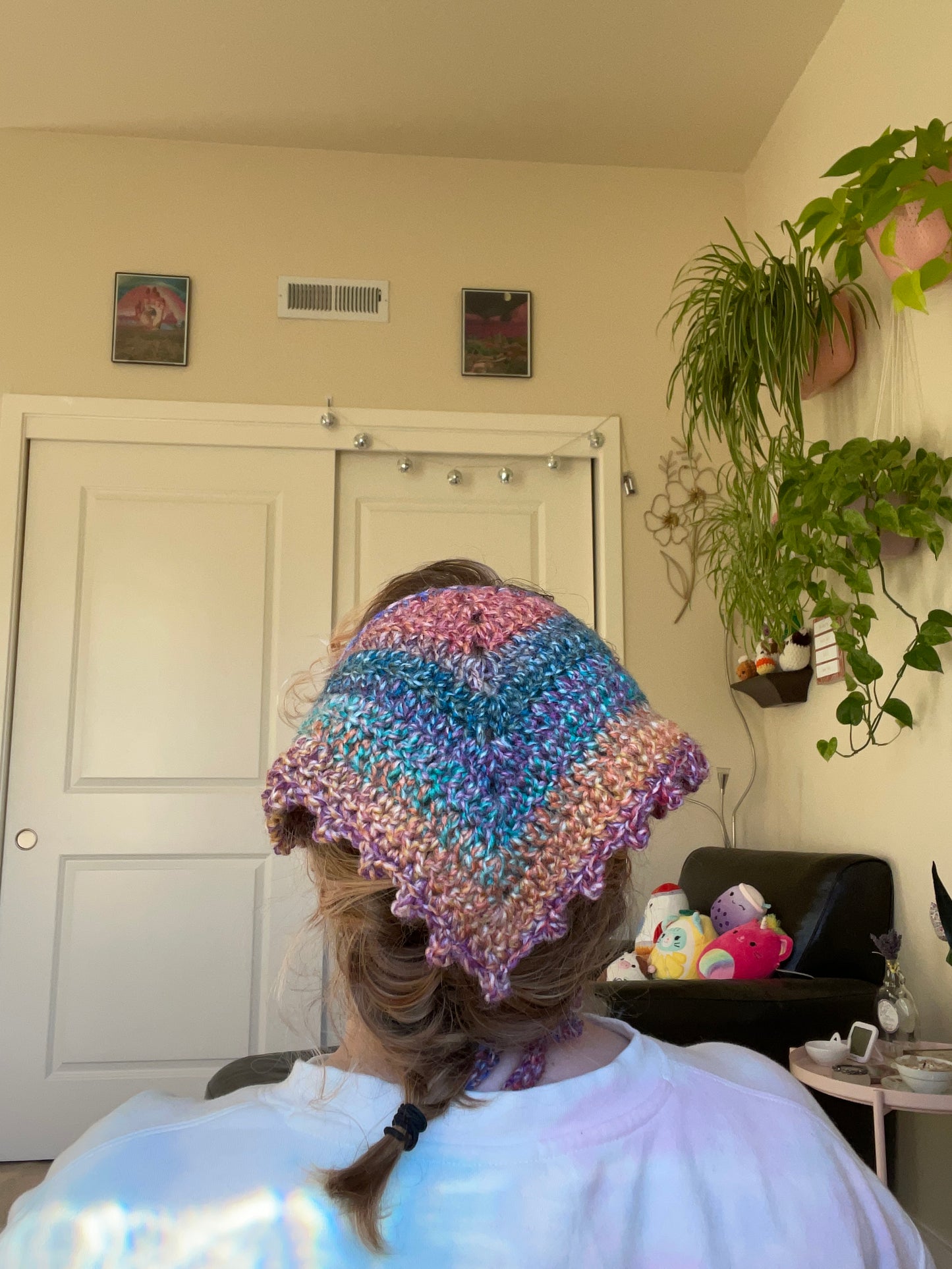 Gather Crochet Hair Bandana