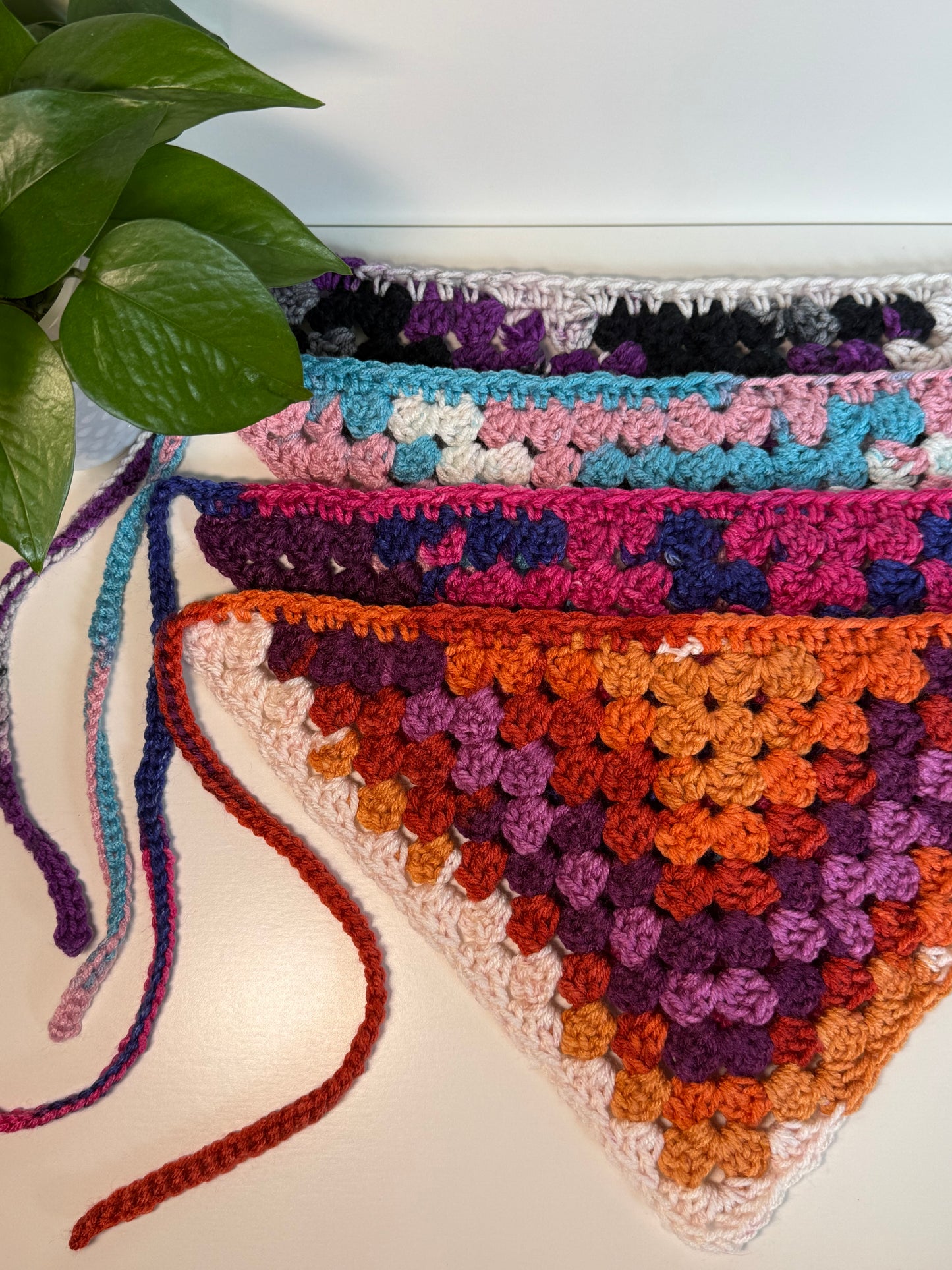 Custom: Pride Granny Stitch Crochet Hair Bandana